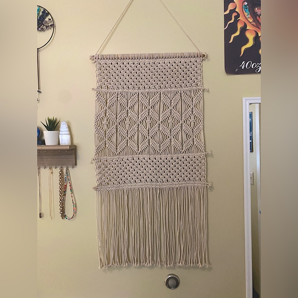 Macrame Wall Hanging, Woven Wall Art, Tapestry Boho Home Decor, Bohemian Decor